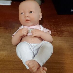 Berenguer Baby Doll with Pink Top and White Pants